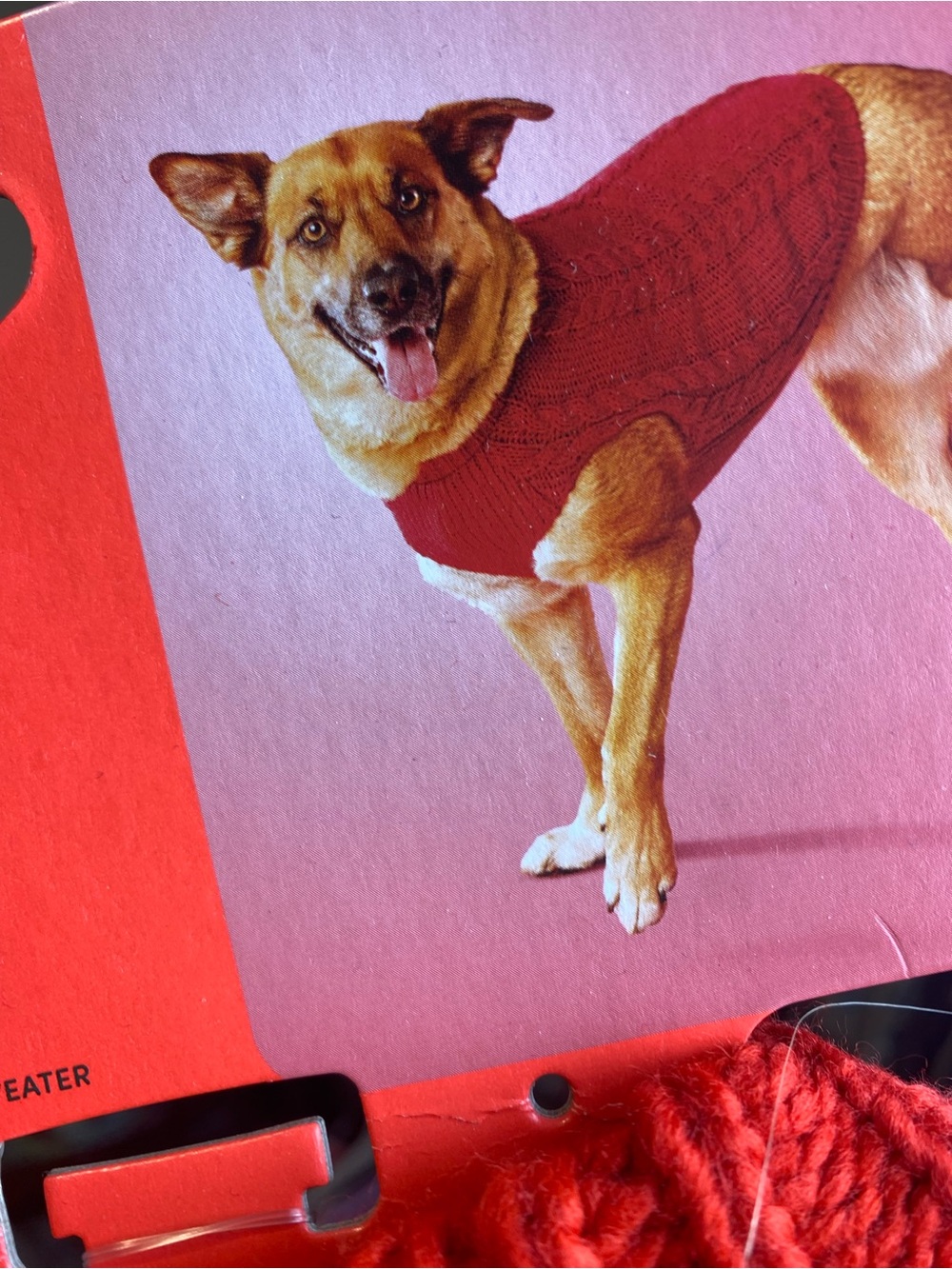 Boots & Barkley Bright Red Pet Sweater NWT